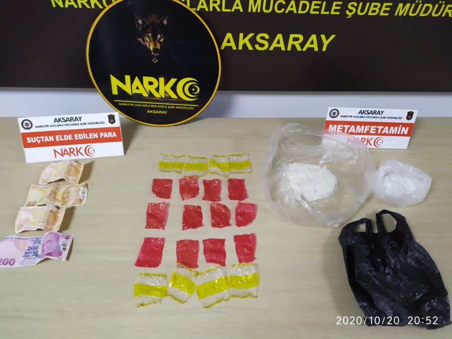 Aksaray Cumhuriyet Başsavcılığı Koordinesinde, Emniyet Müdürlüğü Ekiplerince Uyuşturucu Madde Kullanan ve Uyuşturucu Madde Ticareti Yapan Şahıslar Yakalandı