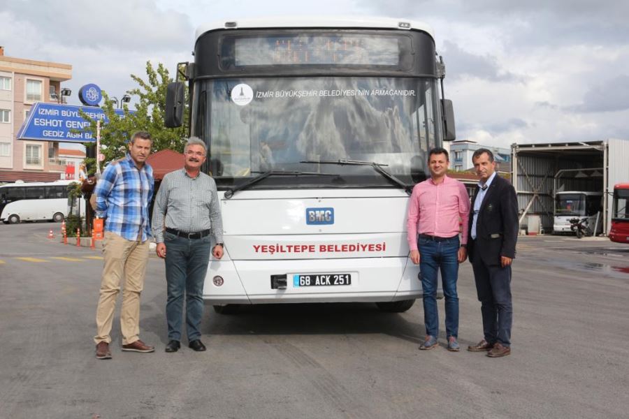  İZMİR BELEDİYESİNDEN YEŞİLTEPE BELEDİYESİNE OTOBÜS YARDIMI