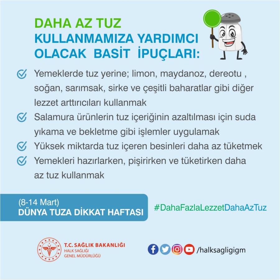 8-14 Mart 2021 Dünya Tuza Dikkat Haftası