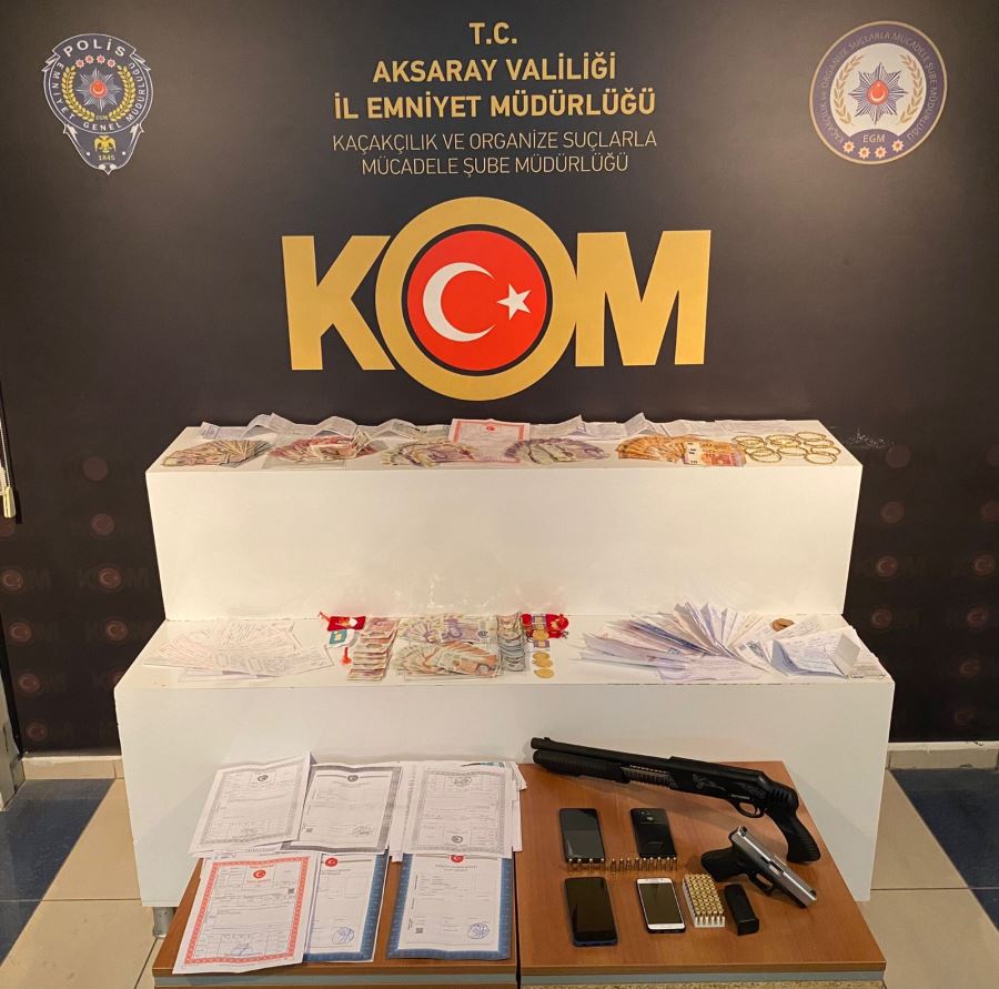 Aksaray ve Kayseri’de yapılan eş zamanlı operasyon neticesinde 4 şüpheli yakalandı