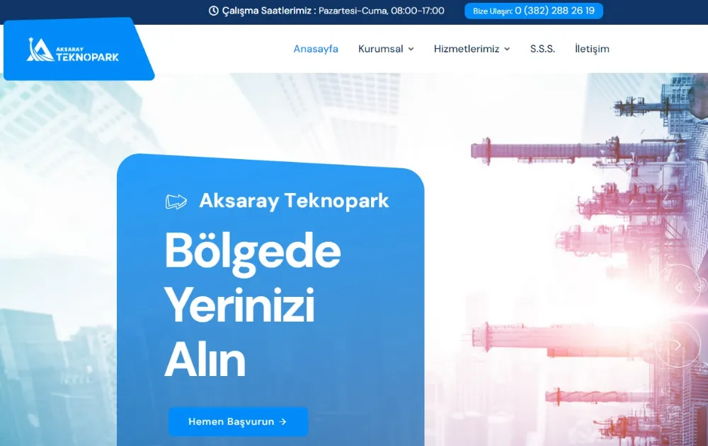 AKSARAY TEKNOPARK ÖN BAŞVURULARI ALMAYA BAŞLADI
