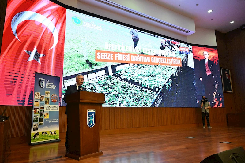 MANSUR YAVAŞ, “YEREL YÖNETİMLERDE GIDA GÜVENLİĞİ VE SÜRDÜRÜLEBİLİR TARIM” KONFERANSINA EV SAHİPLİĞİ YAPTI