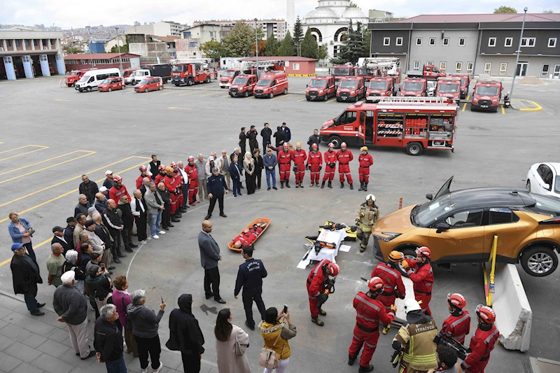 ANKARA İTFAİYESİNDEN ABB’NİN EMEKLİ LOKALİ ÜYELERİNE EĞİTİM VE TATBİKAT