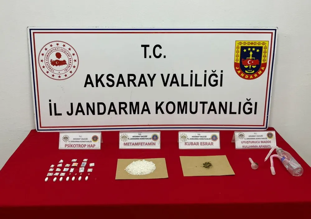 AKSARAY İL JANDARMA KOMUTANLIĞI  UYUŞTUTUCUYLA MÜCADELESİNİ SÜRDÜRÜYOR