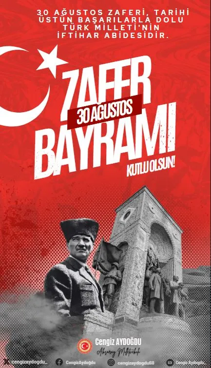 ZAFERİN 102. YILI 30 AĞUSTOS ZAFER BAYRAMI