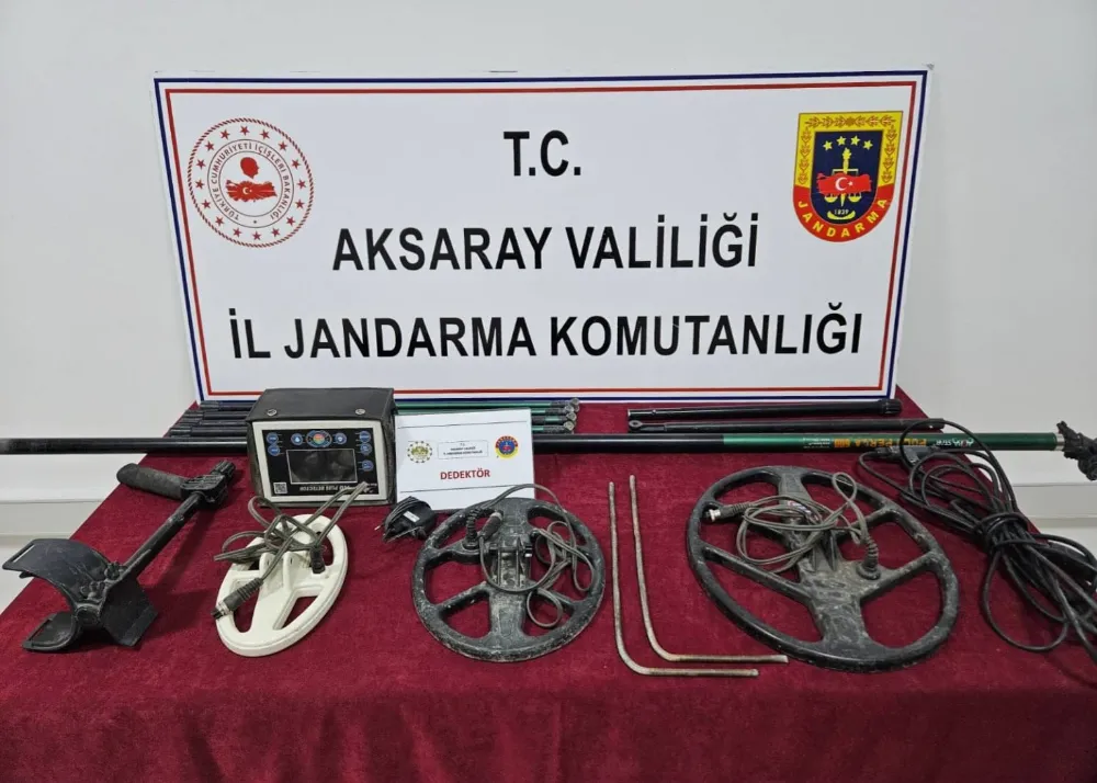 Aksaray İl Jandarma Komtanlığı definecilere göz açtırmıyor