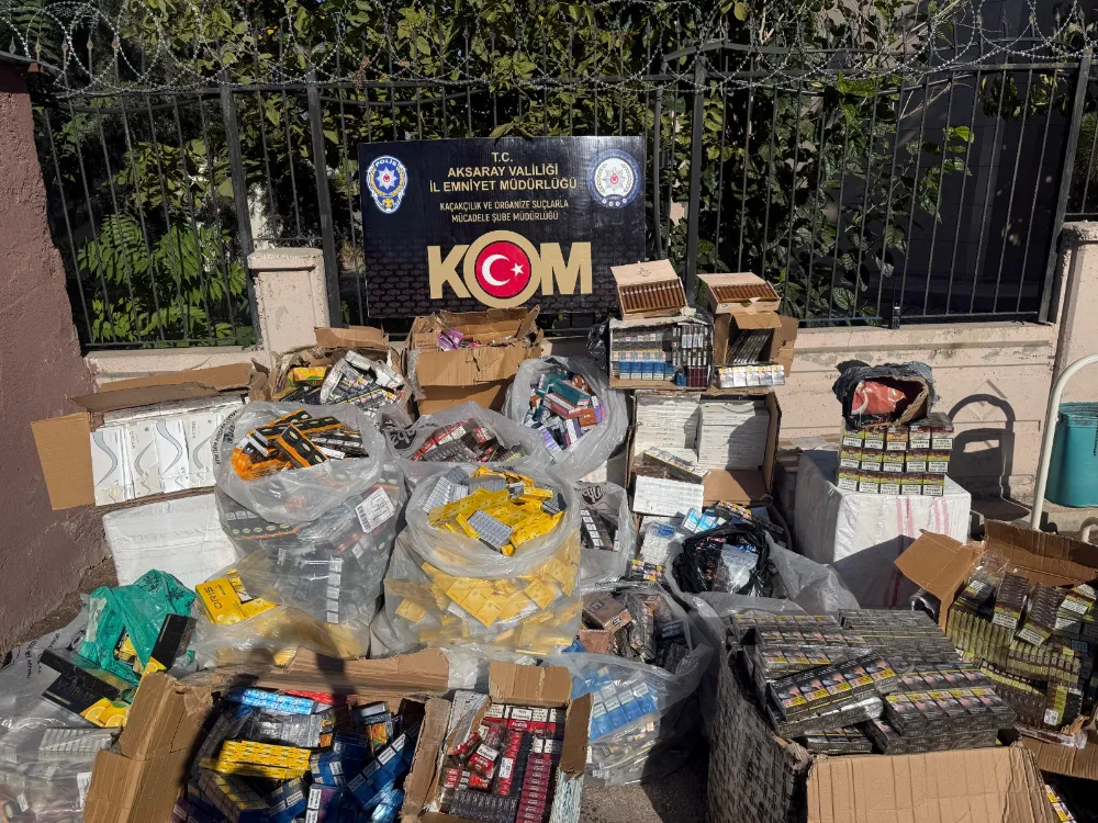 KOM Şube Müdürlüğü aksaray ilinde kaçakcılığa geçit vermiyor