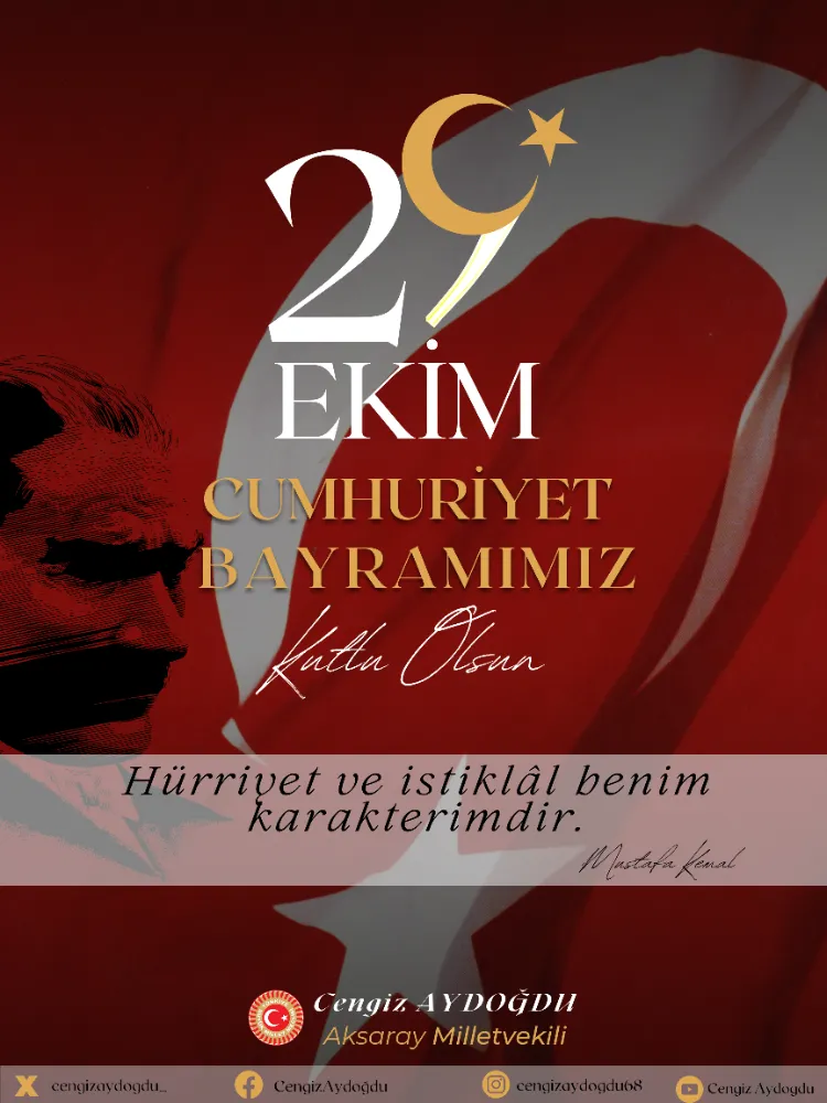 29 EKİM CUMHURİYET BAYRAMI