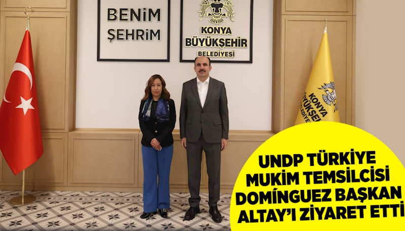 UNDP TÜRKİYE MUKİM TEMSİLCİSİ DOMÍNGUEZ BAŞKAN ALTAY’I ZİYARET ETTİ