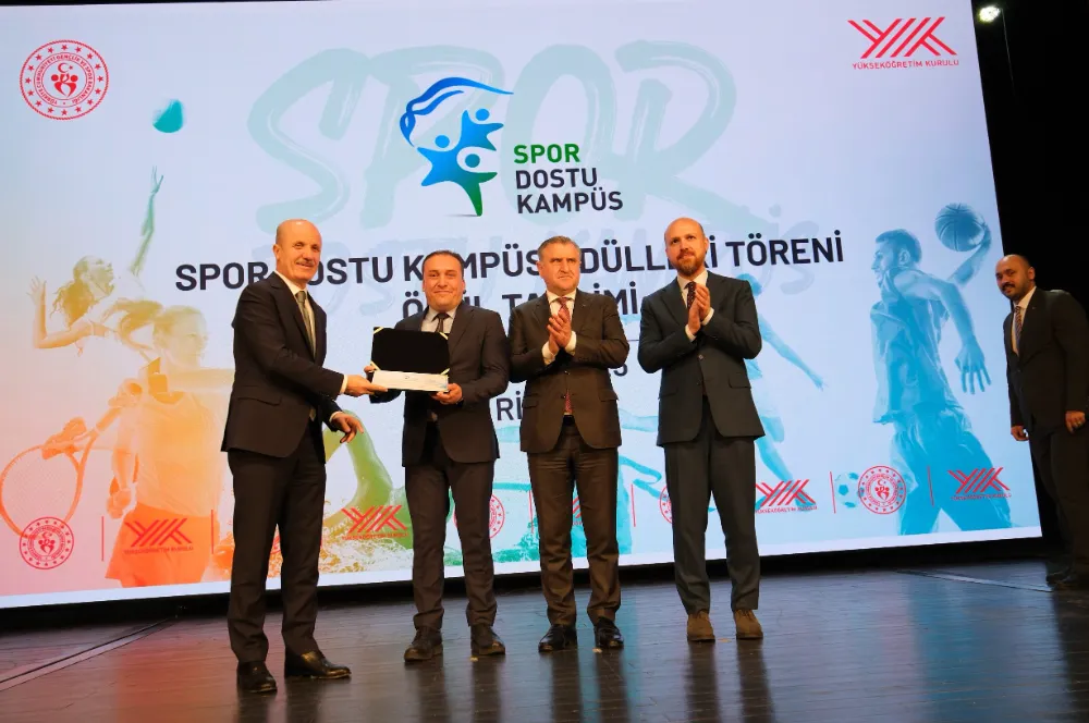 Aksaray Üniversitesi’ne  “Spor Dostu Kampüs” ödülü