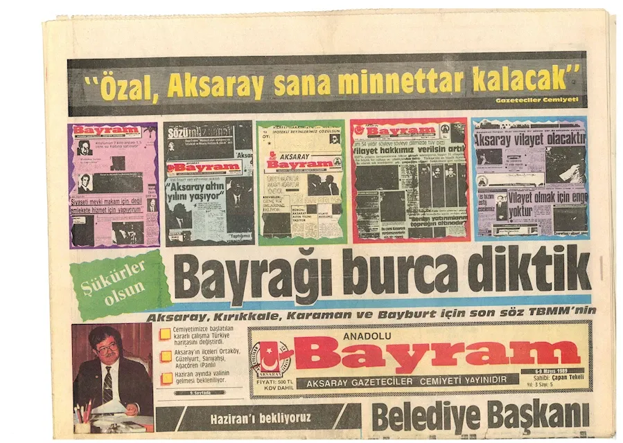 AKSARAY, BAYBURT KARAMAN VE KIRIKKALE VİLAYETLERİ 36 YAŞINDA