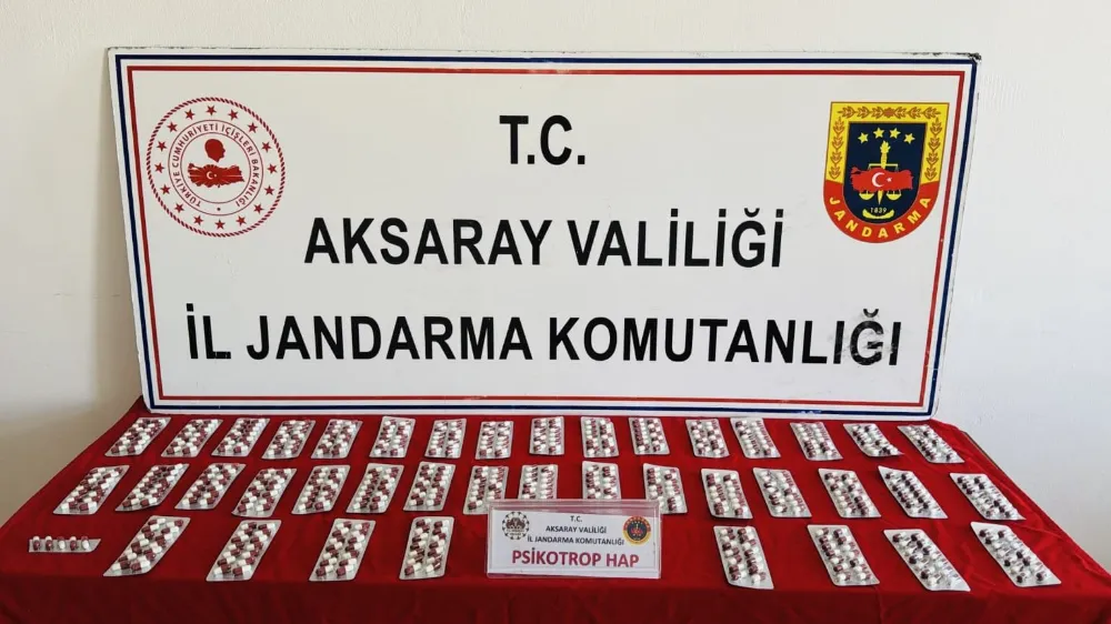 612 adet sentetik ecza (Uyuşturucu ve uyarıcı hap) ele geçirildi