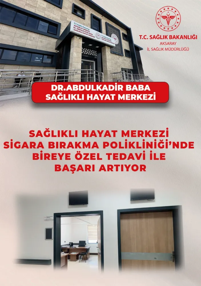 DR. ABDULKADİR BABA SAĞLIKLI HAYAT MERKEZİ SİGARA BIRAKMA POLİKLİNİĞİ’NDE BİREYE ÖZEL TEDAVİ İLE BAŞARI ARTIYOR