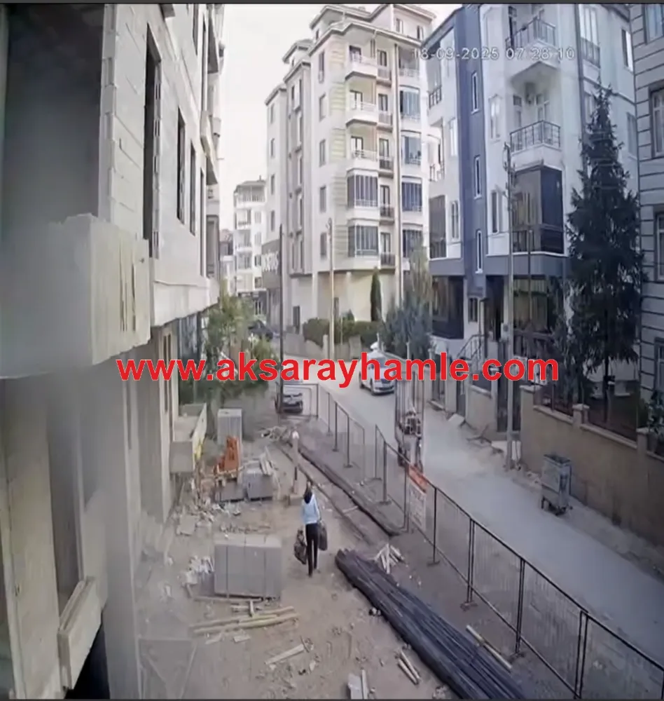 Aksaray’da Gündüz Vakti İnşaattan Hırsızlık!