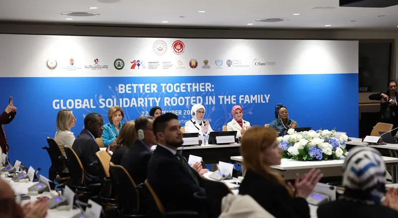 Emine Erdoğan Hanımefendi ve Bakanımız Göktaş, BM