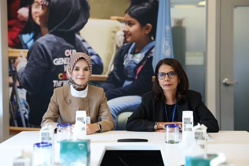 Bakanımız Göktaş, BM Genel Sekreteri Çocuklara Yönelik Şiddet Özel Temsilcisi M’jid ile  bir araya geldi